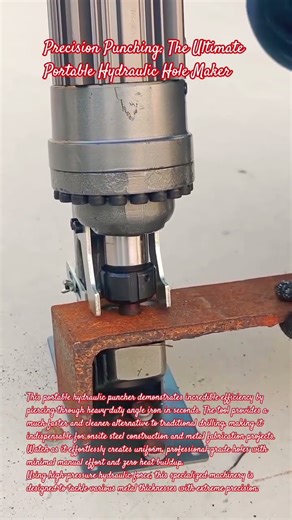 Precision Punching: The Ultimate Portable Hydraulic Hole Maker