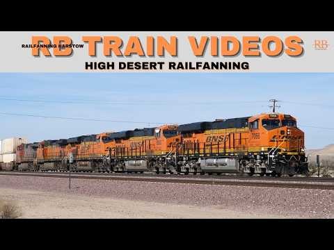 Autorack Trains & Container Stacks Power Through Desert