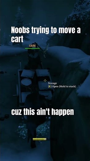 Noobs trying to move a cart - Valheim