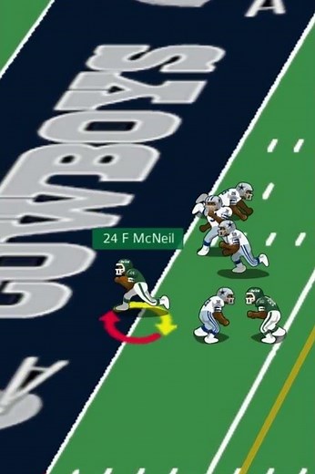 1982 Cowboys vs Jets (highlight) Freeman McNeil touchdown run.