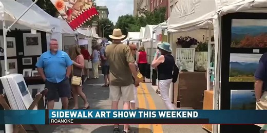 Sidewalk Art Show returns to downtown Roanoke