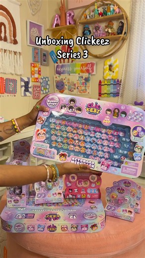 Clickeez Series 3 Unboxing — Fill the Key Keyboard (Bubble Pop)