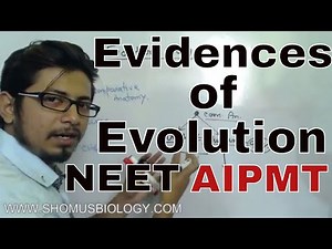 Evidences of Evolution class 12 | Zoology lecture for NEET AIPMT