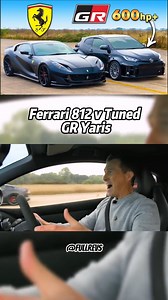 David vs. Goliath: FERRARI 812 vs. Tuned GR Yaris | Ferrari Club Passione Rossa Greece