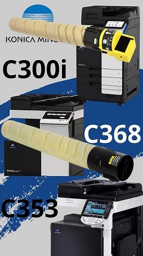 explicando características tóner con revelador de Konica minolta y otros