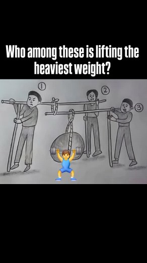 Who among these is lifting the heaviest weight? #puzzle #puzzles #puzzletime #puzzlelover #puzzlemania | RVPuzzlesWorld