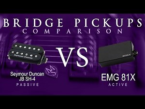 Seymour Duncan JB SH-4 vs EMG 81X - Bridge Pickup Guitar Tone Comparison Demo