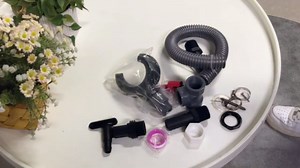 Rain Barrel Connection Kit, Rainwater Diverter Kit, Rainwater Collector, Outdoor Rainwater Filters Water Collection System Catch Rain Water, Black