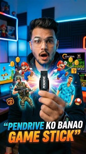 Normal Pendrive ko banao Gaming Pendrive 🔥😱 #batocera #techwithaadi #shorts