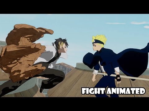 Boruto vs Kawaki | Boruto Two Blue Vortex | Fight Animated | 4K