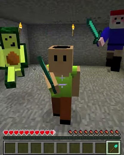 Minecraft: Saving Hamood or Avocados from Mexico or Gnome #Shorts