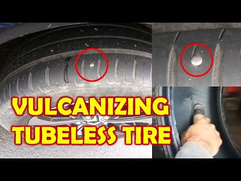 HOW TO VULCANIZE A TUBELESS TIRE PATCHING METHOD