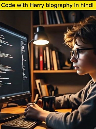 code with Harry biography in hindi #india #codewithharry #python #coding #shorts #short