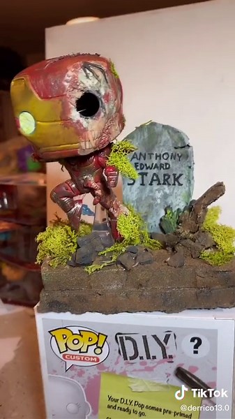 Zombie Iron Man #customfunkopop #funkopop #funko #marvel #mcu #ironman #zombies #horror #halloween #ScaryStories