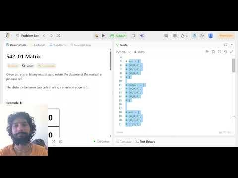 LeetCode 542: 01 Matrix Explained | Multi-Source BFS in Grid | Python Solution