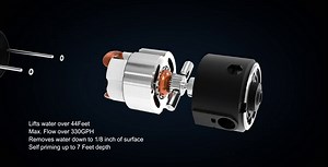 FPOWER DC 12V Water Transfer Pump, 1/10HP Portable Electric Water Removal Utility Pump with Switch and Suction Hose Kit, Perfect for RV, Aquariums, Hot Tubs, Water Beds and Rain Barrel