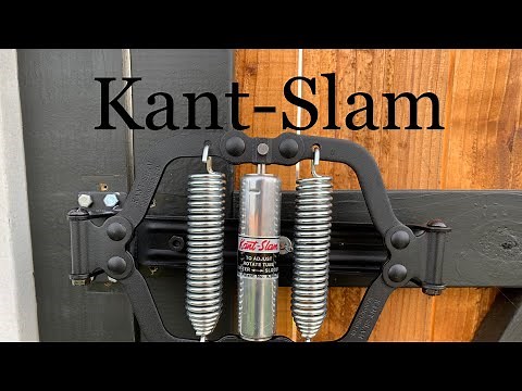 Kant-slam gate closer installation