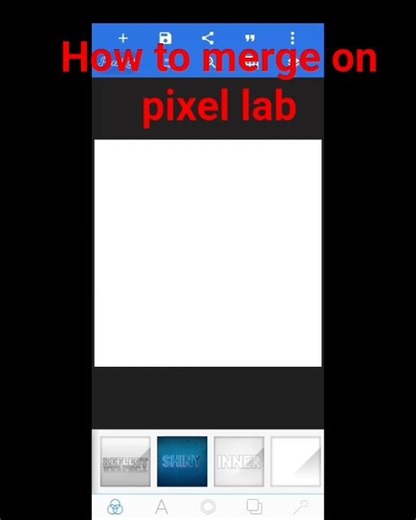 How to merge on pixel lab