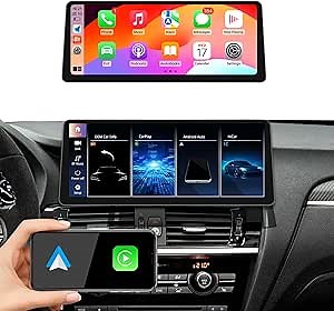 Ultra Narrow 12.3-inch 1920 * 720 Car Radio for BMW X3 F25 X4 F26 2013-2016 NBT Carplay Android Auto Multimedia Audio Stereo Upgrade Touch Screen Bluetooth(Linux NBT System)
