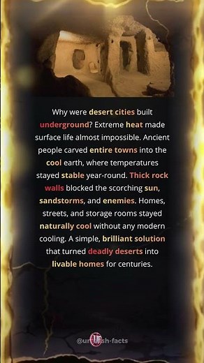 Why Were Desert Cities Built Completely Underground?