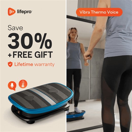 What if your workout began the moment you spoke? The new Vibra Voice-Controlled Vibration Plate does exactly that. Say “Hi Lifepro” and it responds. No bending. No buttons. Just results. But the voice control is only the beginning. ✅ Burn calories faster as micro-vibrations activate every muscle fiber ✅ Relieve pain and stiffness while boosting circulation naturally ✅ Tone and tighten for strength, balance, and mobility in minutes a day ✅ Recover quicker with soothing heat and near-infrared supp