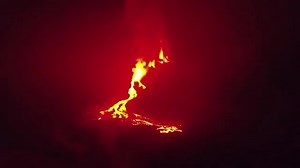 Drone footage captures volcano devastation as Spain pledges aid