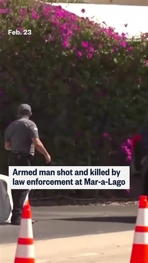 Secret Service agents and a Palm Beach County deputy shot and killed a man who entered the secure perimeter at President Trump’s Mar-a-Lago residence in Florida, carrying what appeared to be a gas can and a shotgun, the Secret Service said in a statement. | NBC News