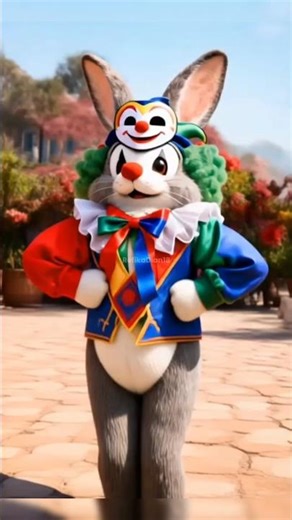 Cute rabbit joker dancing #shorts #viralvideo #rabbit #dancing #trending #youtubeshorts