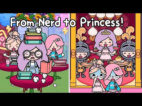 From Nerd to Princess! 🥺💓👑 Sad Story | Toca Life Story | Toca Boca