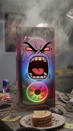 My Dirty PC Finally Had Enough 😡💻 #dirtypc #dustypc #computer #gamingpc #talkingobjects #shorts