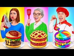 Défi De Cuisine Moi vs Grand-Mère | Situations Alimentaires Amusantes par TeenDO Challenge