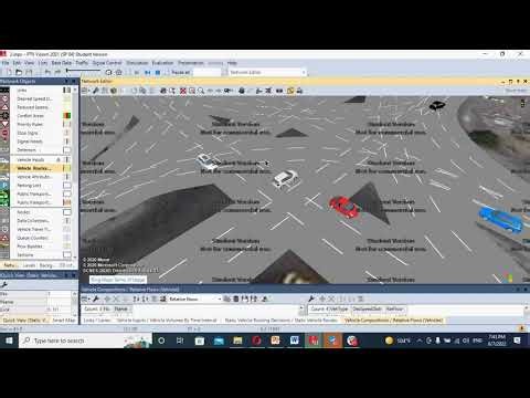 دورة استخدام برنامج vissim اليوم الثالث تقديم تدريسيات من الجامعة المستنصرية