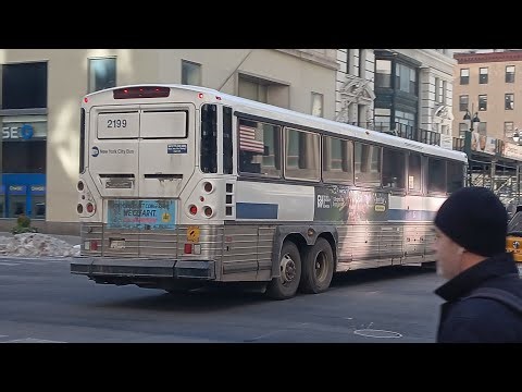 MTA BUS: 2008 MCI D4500CT [2199] BM1 bus @ 5th Avenue & East 34th Street | Ex New Jersey Transit