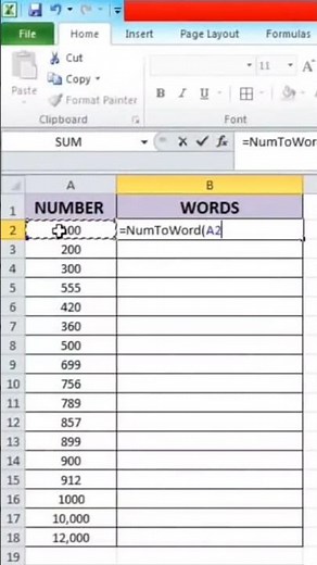 How to convert numbers into words in excel #simple trick excel