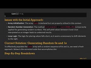 The Right Approach to Adding Elements to an Array: Generating Random Numbers in C
