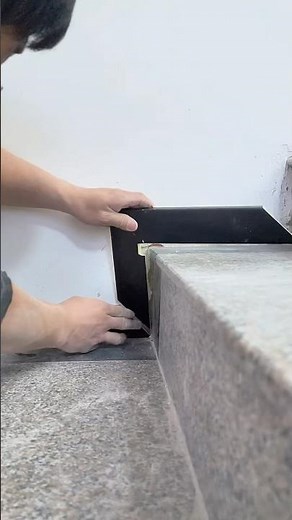 How I Install Stair Skirting Trim | Perfect Fit Wall Base Installation on Stairs 🪚✨