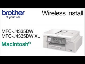 MFCJ4335DW wireless setup - Macintosh
