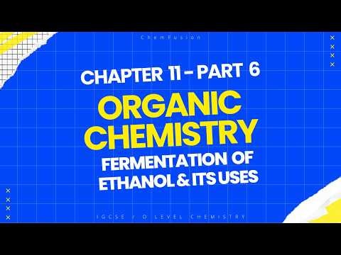 Alcohols - Fermentation & Uses of Ethanol EXPLAINED | Lecture 5 | IGCSE/O Level Chem (0620/5070)