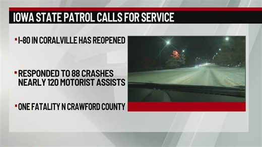 Portion of I-80 reopens following 9 hour closure