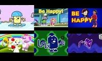 Mix of 6 videos from youtube : Wow wow Wubbzy: Be Happy Song Mashup