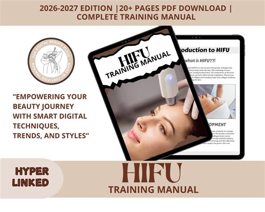 HIFU Training Manual, HIFU Facial, High Intensity Focused Ultrasound, Skin Tightening Guide, Student, Tutor, Training Course,2026 Edition - Etsy UK