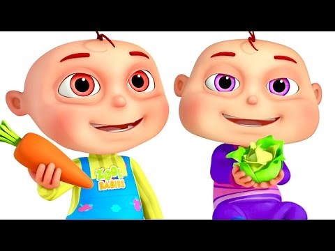 Five Little Babies Playing With Dough - Vegetables 🍆 | Learn Vegetables For Kids | Zool Babies