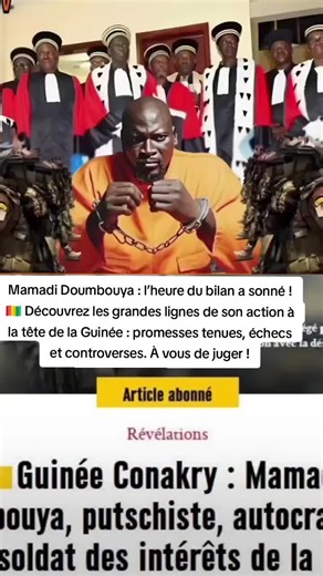 Mamadi Doumbouya : l’heure du bilan a sonné ! 🇬🇳 Découvrez les grandes lignes de son action à la tête de la Guinée : promesses tenues, échecs et controverses. À vous de juger ! #Guinée #MamadyDoumbouya #Bilan2026 #PolitiqueGuinéenne #TikTokActu*
