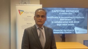 5K views · 47 reactions | At Polytechnics Mauritius, industry involvement in Capstone projects is a fundamental part of its academic model. Hear it from Mr. Ronish Dookhony, a seasoned accounting professional who has been one of our esteemed panelists for the Capstone Pitching and Showcase of Certificate in Accounting and Financial Operations students. | Polytechnics Mauritius | Facebook