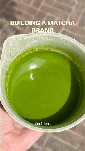 Building a matcha brand ep 3 - choosing a colour palette