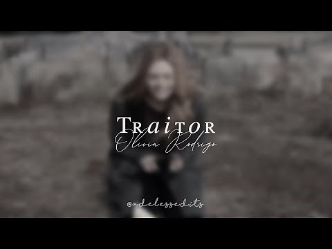 Traitor edit audio // Olivia Rodrigo