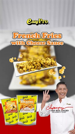 This mouthwatering recipe for Fried French Fries with Cheese Sauce using EasyPro® Cheese Sauce Mix is the perfect treat to tickle your customer's taste buds and leave them craving for more. The EasyPro® Cheese Sauce Mix is made with real, premium cheeses for an unforgettable taste experience. #EasyBrandPH #EasyPro #IngredientsMadeEasy #MadeByChefsForChefs #FrenchFries #CheeseSauce #SnackIdeas #Trending #Yummy #Explore | EASY BRAND