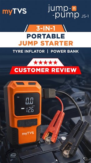 Before You Buy! Watch This Customer Review 👀 | myTVS Jump Starter | 3-in-1 Solution #shorts #viral