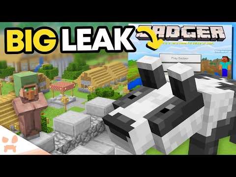 MINECRAFT’S SECRET UPDATE WORLD JUST LEAKED + BADGER REVEALED?!