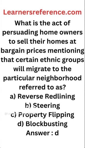 Act of blockbusting #436 #nmlstestprep